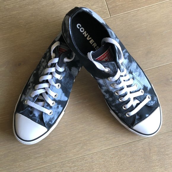 Converse Other - Converse All Star Ox Sneakers Black+Grey Sz 9M/11W